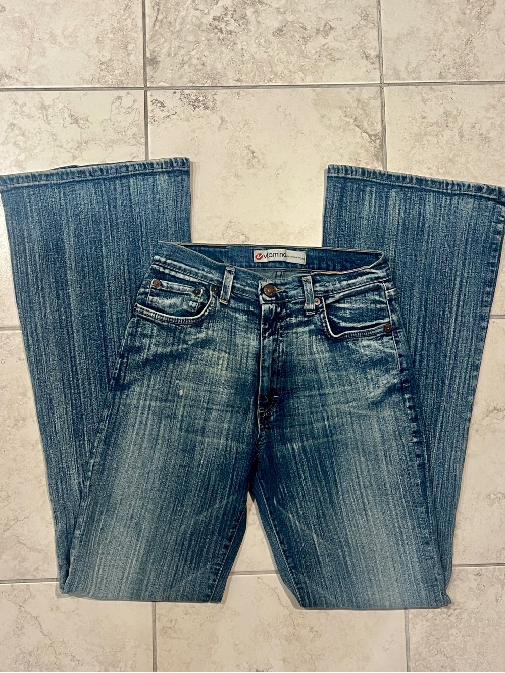 Vitamin Medium Blue Flare Jeans